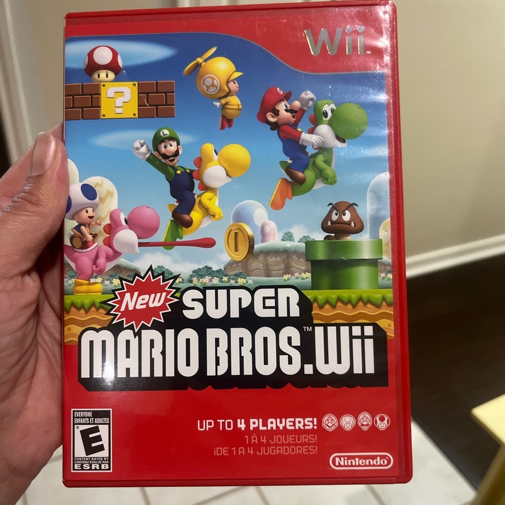 Nintendo Wii New Super Mario Bros. Game - Vibrant Red